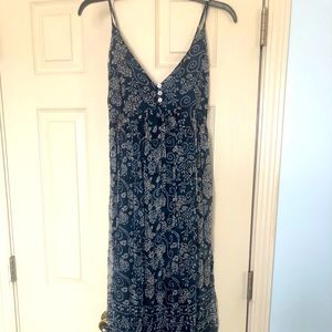 Navy and Cream Parisian Dress